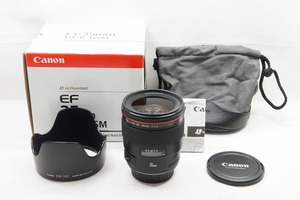 【適格請求書発行】美品 Canon キヤノン EF 35mm F1.4L USM 単焦点レンズ フルサイズ 元箱付【アルプスカメラ】240501d