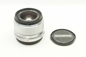 【適格請求書発行】良品 OLYMPUS オリンパス M.ZUIKO DIGITAL 25mm F1.8 マイクロフォーサーズ シルバー【アルプスカメラ】240503n