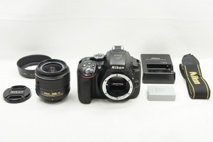 【適格請求書発行】Nikon ニコン D5300 ボディ + AF-S DX 18-55mm VR II レンズキット デジタル一眼レフカメラ【アルプスカメラ】240503v