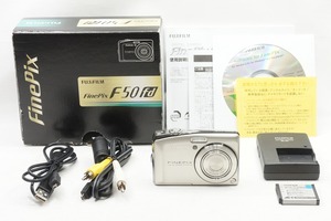 【適格請求書発行】良品 FUJIFILM フジフィルム FinePix F50fd コンパクトデジタルカメラ シルバー 元箱付【アルプスカメラ】240513w