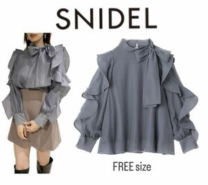 スナイデル　SNIDEL オーガンシースルーブラウス