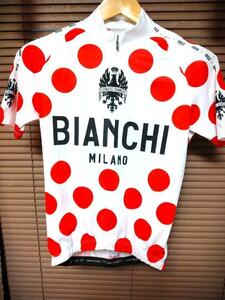 【即決・送料無料】上下セット Bianchi ビアンキ 山岳賞ジャージ S サイクルジャージ 自転車ジャージ 自転車用ジャージ