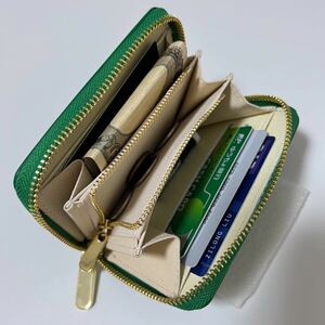  new work goods limited amount leather / leather Mini purse round fastener change purse . standard type compact 