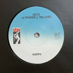 Pharrell Williams - Happy / Janelle Mone - Tightrope 7 -inch analogue record [ hit bending reggae version]