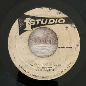 Ken Boothe When I Fall In Love / Soul Vendors Portobella Road 7インチ アナログ レコード [ケン・ブース名曲]