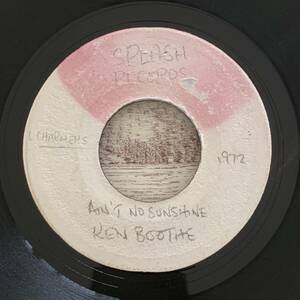 Ken Boothe / Ain't No Sunshine 7インチ アナログ レコード [ケン・ブース名曲]