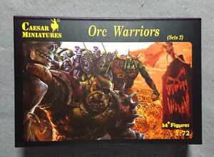 1/72 ファンタジーフィギュア オーク戦士 (Orc Warriors) 35体 ボードRPG などに