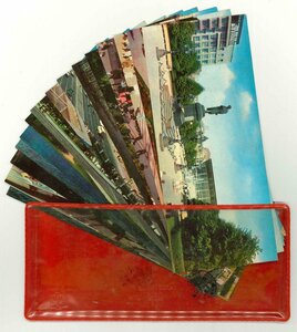 [ зарубежный открытка с видом ] Россия Moscow panorama открытка комплект 1968 год виниловый пакет есть ширина длина . документ улица средний строительство аэропорт память .[16 листов 1 комплект ]