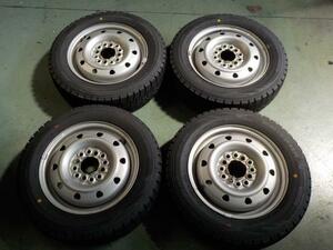 (1) studdless tires 4 pcs set Dunlop *u in Tarmac s155/65R13 2023 year [ gome private person addressed to shipping un- possible ]