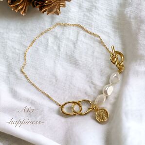 made in Japan アクセサリー ブレスレット 16kgp 華奢 2点目¥200引き★