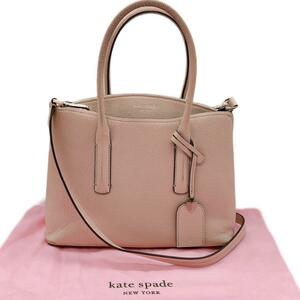 ケイトスペードニューヨーク ハンドバッグ ショルダーバッグ シンプル チャーム ショルダー ピンク ベージュ ナイロン kate spade NEW YORK