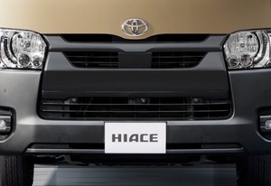 HiAce 200 マッドブラック フロントGrille アースカラーPKG 標準/ナロ ToyotaGenuine 艶消しBlack 新type 現行 7type 8type スーパーGL Wheels
