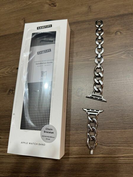 CASETiFY Appe Watch Chain Bracelet 316L ステンレス 42mm/44mm/49mm シルバー