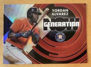 インサート ヨルダン・アルバレス Topps MLB 2022 SERIES 1 GENERATION NOW GN-15 YORDAN ALVAREZ アストロズ Astros