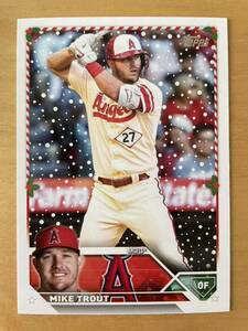 マイク・トラウト TOPPS 2023 MLB HOLIDAY ベースカード H27 Mike TROUT ANGELS エンゼルス