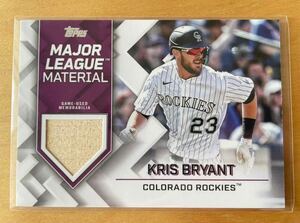 クリス・ブライアント Topps 2022 UPDATE KRIS BRYANT MLM-KB RELIC レリックカード MVP MATERIAL バット パッチ Rockies MLB ロッキーズ