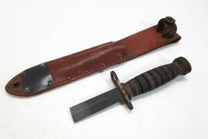 #ka Mira s/CAMILLUS US M4 gun . original leather sheath sword blade cutting . law goods 