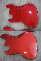 ◆管理BB-４２R　◆即決◆　ベースギター用ボディ　3個セット　used JAZZベースタイプ　レッド系カラー_画像4