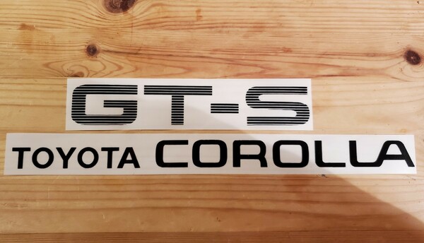 【送料無料!!】AE86 GT-S 北米仕様リアゲートステッカー デカール トレノ・レビン TOYOTA Corolla