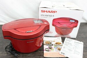 [ line .]SHARP sharp water none automatic cooking pot 1.6L hell sio hot Cook KN-HW16E-R less water automatic cooking cooking consumer electronics 2019 year made red box attaching AC716BOT10