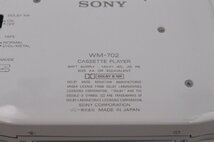 【行董】SONY ソニー CASSETTE WALKMAN カセットウォークマン model WM-702 ホワイト 現状品 専用ソフトカバー付き ※ゆうパ※ AF109ABY72_画像3