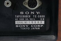 【ト足】SONY ソニー ステレオテープコーダー TC-560D オープンリールデッキ CA208CAA31_画像3