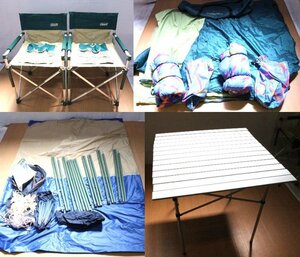 [to pair ] COLEMAN chair aluminium table Trail master sleeping bag Captain Stag SOUTHFIELD tarp camp summarize CC000CHH26