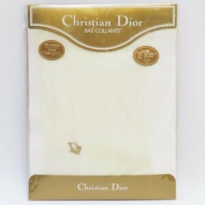 未開封・未使用【Christian Dior ディオール】ストッキング ロゴワンポイント柄 BAS-COLLANTS ブロン Mサイズ Y-TK-03 カネボウ