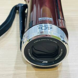 【H11562OR】 1円～ JVC Everio GZ-E117 ビデオカメラ BDライター CU-BD5 セット 付属品不明 動作未確認 カメラ 高画質の画像5