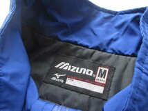 Z6038送料無料【ミズノMIZUNO ベンチウォーマコート:M】 中古品サッカー野球観戦★ブルー★_画像2