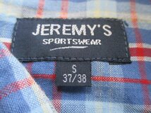 Z6140送料無料【ヴィンテージ 70s JEREMY'Sジェレミーズ:37/38】半袖ボタンダウンシャツ メンズ_画像3