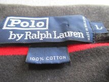 Z6144送料無料【ヴィンテージ 90.80.70s Polo by Ralph Lauren ラルフローレン:L】半袖ポロシャツ メンズ_画像4