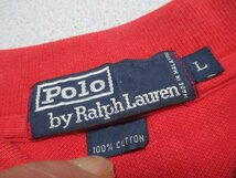 Z6157送料無料【ヴィンテージ 90.80.70s Polo by Ralph Lauren ラルフローレン:L】半袖ポロシャツ メンズ_画像2