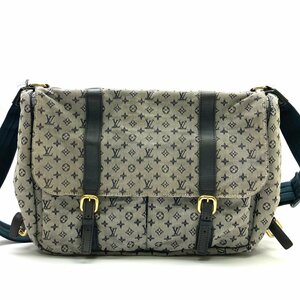 rm) LOUIS VUITTON ルイヴィトン モノグラムミニ サックママン M42350 ショルダーバッグ メッセンジャー ブルー系 ※中古 保管品 傷み有