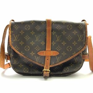 rm) LOUIS VUITTON ルイヴィトン モノグラム ソミュール30 M42256 ショルダーバッグ ワンショルダー ※中古 経年保管品 ストラップちぎれ