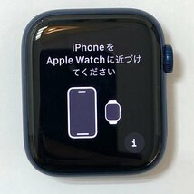 rm) Apple Watch アップルウォッチ M00J3J/A 腕時計 シリーズ6 44mm GPSモデル ブルーアルミニウム ※中古 バンド 充電ケーブル 箱付_画像2