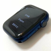rm) Apple Watch アップルウォッチ M00J3J/A 腕時計 シリーズ6 44mm GPSモデル ブルーアルミニウム ※中古 バンド 充電ケーブル 箱付_画像3