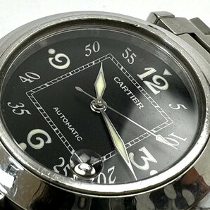 A)Cartier カルティエ パシャC 2324 100m/330ft AUTOMATIC デイト 腕時計 自動巻 動作品 箱・冊子付 中古の画像7