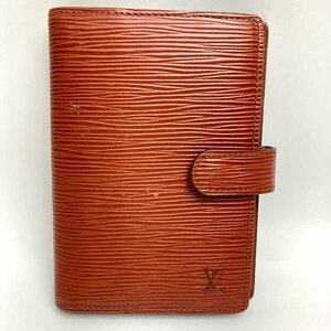 t)ルイ・ヴィトン LOUIS VUITTON エピ アジェンダPM エピ アジェンダPM 手帳カバー 6穴リング 中古 ※ゆうパケット300円