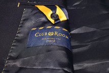 CLUB ROOM クラブ ルーム 2釦 金釦 ウール 100% 紺 テーラード ブレザー ジャケット 2XL (J0051408)_画像3
