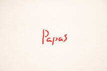 PAPAS パパス コットン 100% カノコ 半袖 ポロシャツ L 夏 (J0052006)_画像3