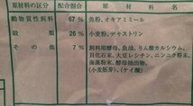 「ゆうメール」全国送料無料 200g 1mm エサ 養殖用 餌 稚魚 淡水魚 エビ 魚粉67%上級グレード_画像4