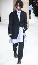 yohji yamamoto pour homme 17aw ベージュギャバ ジャケット 袖山セットアップ y'sformen GroundY ギャバコートパンツシャツ セット_画像1