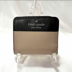 【箱あり極美品】kate spade ケイトスペード 二つ折り財布 バイカラー WLR00636 小銭入れ