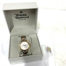 動作未確認 VV006RSSL ヴィヴィアンウエストウッド Vivienne Westwood 腕時計 箱コマ付き現状品 カg_画像2