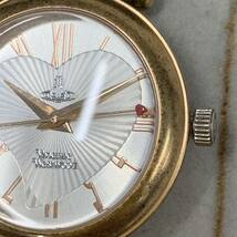 動作未確認 VV006RSSL ヴィヴィアンウエストウッド Vivienne Westwood 腕時計 箱コマ付き現状品 カg_画像4