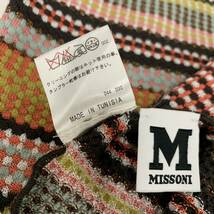 1円出品ミッソーニ MISSONI マフラー ストール ウールレーヨンナイロンマフラー 現状品 幅約25.5cm全長約156cm カ4_画像8