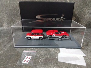 【SPARK】1/43 初版 Transporter Team Lotus-Silverstone 1968 Mini Moke & Lotus47GT トランスポーター スパーク ミニモーク ロータス