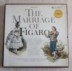 ジュリ－ニ ／ モ－ツァルト 歌劇「フィガロの結婚」全曲（４枚組）　英ＥＭＩ　 ブル－シルバ－盤 