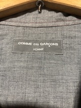 AD2001 COMME des GARCONS HOMME コムデギャルソン　スプリットロゴ　ずらし半袖シャツ　_画像3